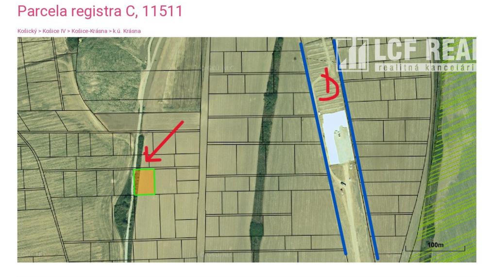 Investičné stavebné pozemky 1483 a 841 m2, Košice Krásna