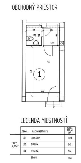OBCHODNÉ PRIESTORY, UL. BAČÍKOVA, KOŠICE – STARÉ MESTO 