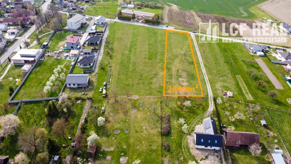 Ponúkame na predaj dva stavebné pozemky 625 m², Čakanovce